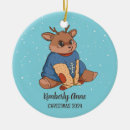 Search for reindeer christmas tree decorations Watercolor illustration