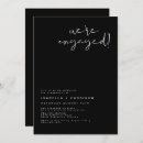 Search for contemporary engagement party invitations We're engaged
