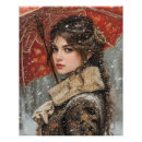 Search for vintage winter scene posters Woman