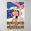 Search for art deco vintage beach posters Monte carlo