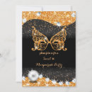 Search for masquerade sweet 16 invitations Glitter