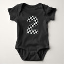 Search for race car baby clothes Chequered flag