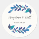 Search for modern foliage wedding stickers Classic