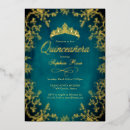 Search for crown quinceanera invitations Gold