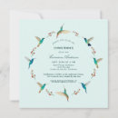 Search for hummingbird invitations Turquoise