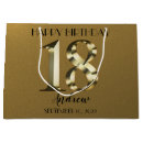 Search for 18th birthday gift bags Gold