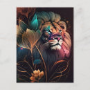 Search for lion postcards Wild cat