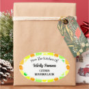 Search for orange fruit stickers Pattern