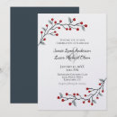 Search for red berries wedding invitations Elegant