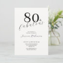 Search for fun 80th birthday invitations Elegant birthday party