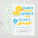 Search for rubber invitations One lucky duck