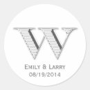 Search for alphabet w stickers Monogrammed