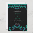 Search for blue scroll invitations Vintage