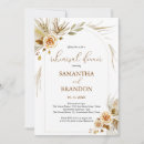 Search for bohemian rehearsal dinner invitations Pampas grass