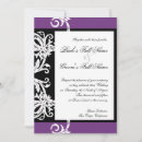 Search for black and purple wedding invitations Formal