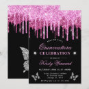 Search for hot pink quinceanera invitations Modern