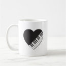 Search for music symbol mugs White