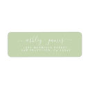 Search for pastel green return address labels Elegant