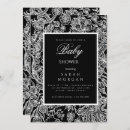 Search for bold baby pregnancy invitations black and white shower