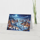 Search for snowy scene christmas cards Village