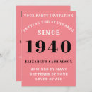 Search for 1940s birthday invitations Elegant