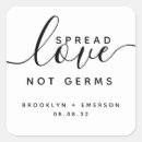 Search for hand sanitizer wedding stickers Typography