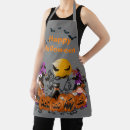 Search for grey cat aprons Halloween