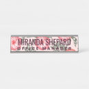 Search for floral name plates Girly