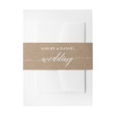 Search for kraft invitation belly bands Elegant