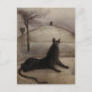 Search for vintage cat art postcards Illustration