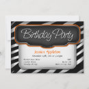 Search for orange black silver invitations Party