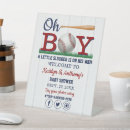 Search for baseball baby shower signs Oh boy