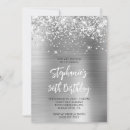 Search for silver 30th birthday invitations Sparkle
