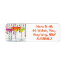 Search for martini return address labels Cocktail