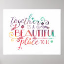Search for together quote posters Watercolor
