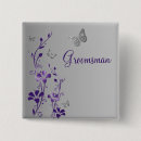 Search for groomsman square badges Floral