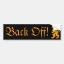 Search for back off driver bumper stickers Funny