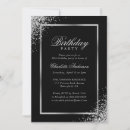Search for black and silver party invitations 70th