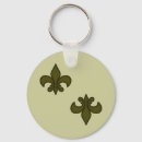 Search for fleur de lis rounded key rings Monarchy