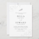 Search for black and white floral wedding invitations Trendy