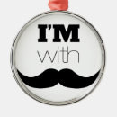 Search for mustache christmas tree decorations Cute