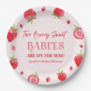 Search for strawberry plates Baby shower