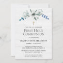 Search for wood first communion invitations Rustic