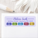 Search for french macaron return address labels Paris