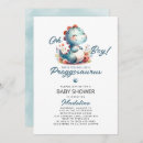 Search for dinosaur baby shower invitations Blue