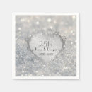 Search for 25th anniversary napkins Sparkle