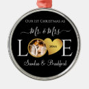 Search for newlyweds christmas tree decorations Black and white