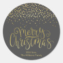 Search for elegant black gold stickers Script typography