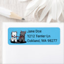 Search for walking return address labels Dog