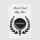 Search for best dad by par golf towels Logo
